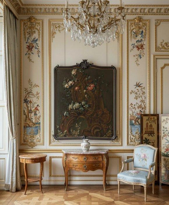 École Rococo (c. 1760) - Le petit oiseau voleur, Antiek en Kunst, Kunst | Schilderijen | Klassiek