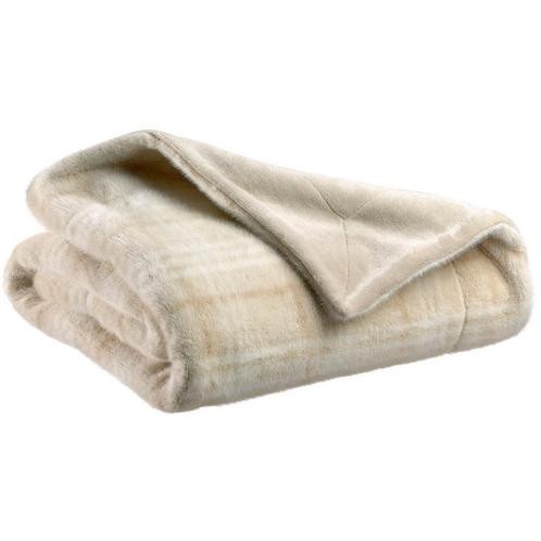 Zand Luba Plaid 140 x 180, Huis en Inrichting, Woonaccessoires | Plaids en Woondekens, Nieuw, Verzenden