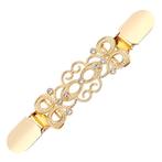 Fako Bijoux® - Vestsluiting - Vestclip - Krullen - Strass  -, Verzenden, Nieuw