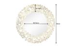 Decoratieve wandspiegel COINS 80cm XL antiek goud rond, Huis en Inrichting, Woonaccessoires | Spiegels, Ophalen of Verzenden, Nieuw
