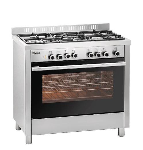 Gasfornuis BGH 600-521 | 5-Pits | Met elektrische oven, Zakelijke goederen, Horeca | Keukenapparatuur, Nieuw in verpakking, Verzenden