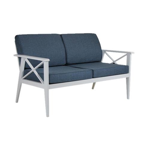 *WOONWINKEL* Brafab Sottenville Tuin Loungebank Blauw Wit, Tuin en Terras, Tuinsets en Loungesets, Nieuw, Verzenden