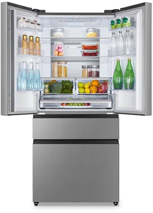 Hisense RF540N4SBI2 rvs-look side-by-side koelkast, Witgoed en Apparatuur, Koelkasten en IJskasten, 150 tot 200 liter, Energieklasse A of zuiniger