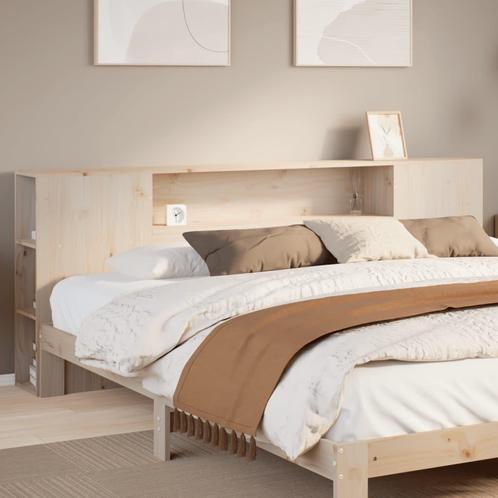 vidaXL Hoofdbord met opbergruimte 180 cm massief grenenhout, Huis en Inrichting, Slaapkamer | Bedden, Bruin, Nieuw, Hout, Verzenden