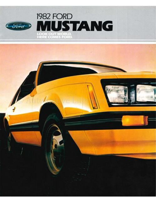 1982 FORD MUSTANG BROCHURE ENGELS (USA), Boeken, Auto's | Folders en Tijdschriften