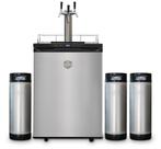 Keg King - Kegerator met 3 taps + 3X 19 Liter Keg, Huis en Inrichting, Ophalen of Verzenden, Nieuw, Overige typen