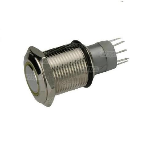 Drukknopschakelaar geel aan/uit (met led) montage gat 16mm s, Watersport en Boten, Bootonderdelen, Motor en Techniek, Nieuw, Zeilboot of Motorboot