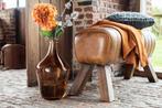 Gym Bench Leather Cognac - Gangbankje - Hout, Leder, Antiek en Kunst