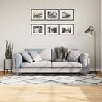 vidaXL Vloerkleed PAMPLONA shaggy hoogpolig 100x200 cm crème, Verzenden, Nieuw