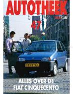 ALLES OVER DE FIAT CINQUECENTO, AUTOTHEEK 47, Boeken, Auto's | Boeken, Nieuw, Author