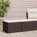 vidaXL 2-delige Loungeset met kussens poly rattan acacia, Verzenden, Nieuw, Rotan, Loungeset