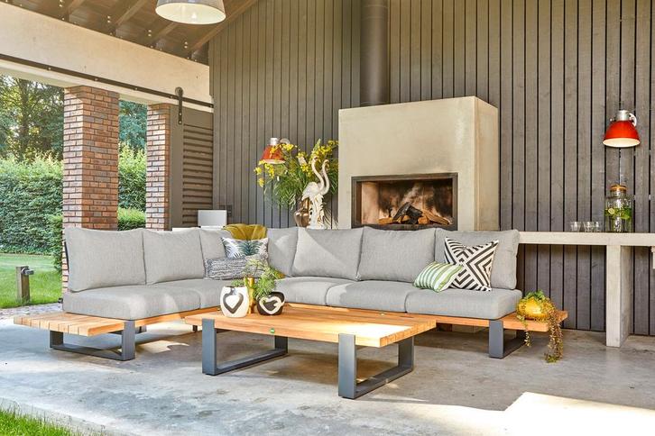 Suns Nardo loungeset soft grey links |, Tuin en Terras, Tuinsets en Loungesets, Ophalen of Verzenden