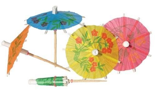 Ijs parasols Hawaii (12st), Hobby en Vrije tijd, Feestartikelen, Nieuw, Ophalen of Verzenden