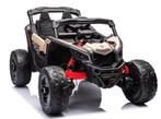 24V CAN-AM RS Maverick 1 zits buggy zwart/khaki, 4WD, leder,, Ophalen of Verzenden, Nieuw