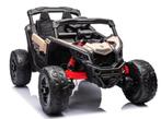 24V CAN-AM RS Maverick 1 zits buggy zwart/khaki, 4WD, leder,, Nieuw, Ophalen of Verzenden