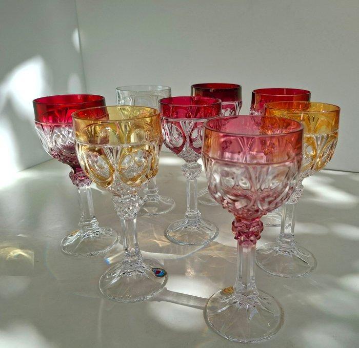 Hofbauer - Bleikristall Weingläser Römer Überfang -, Antiek en Kunst, Antiek | Glas en Kristal