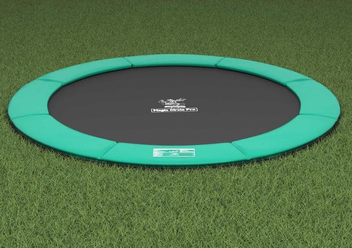 Flat to the Ground Trampoline Magic Circle Pro Groen 366 cm, Kinderen en Baby's, Speelgoed | Buiten | Trampolines, Nieuw, Ophalen of Verzenden
