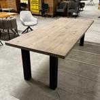 Eetkamertafel Eiken Grijs 240 x 100 cm, Ophalen of Verzenden, Nieuw