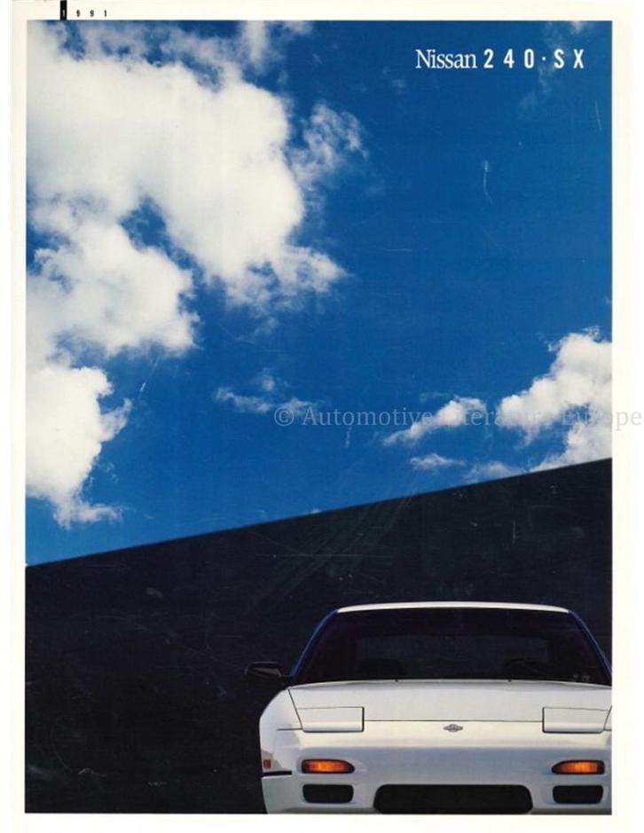 1991 NISSAN 240SX BROCHURE ENGELS (USA), Boeken, Auto's | Folders en Tijdschriften, Nissan