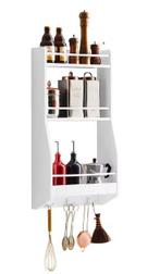 Wandplank MDF met 3 Niveaus & Haken – Keuken & Badkamer, Huis en Inrichting, Keuken | Keukenelementen, Verzenden, Nieuw