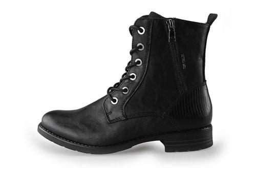 Tom Tailor Veterboots in maat 40 Zwart | 10% extra korting, Kleding | Dames, Schoenen, Zwart, Zo goed als nieuw, Overige typen