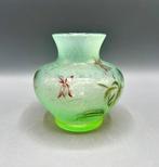 Daum Nancy - Vaas - Violettes - Kristal - Eerste Tijdperk, Antiek en Kunst, Antiek | Glas en Kristal