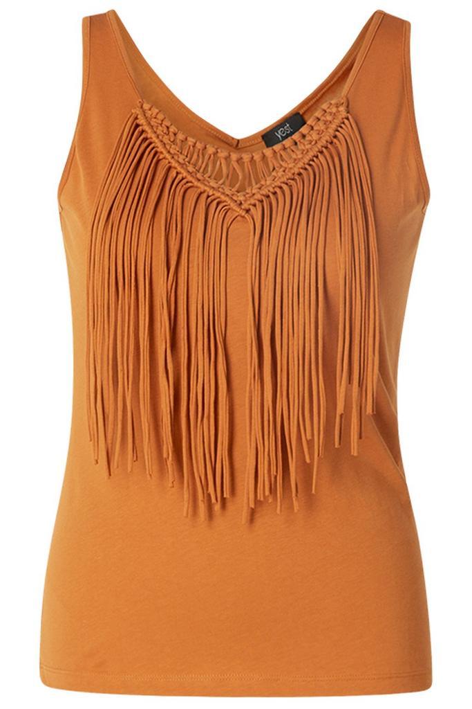 Singlet franjes country en western Maat:, Kleding | Dames, Tops, Overige kleuren, Nieuw, Verzenden