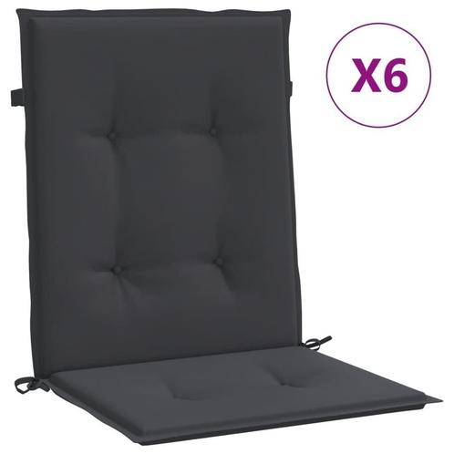Zwarte Tuinstoelkussens 6x - Tweedekansje voor Jouw Tuin!, Tuin en Terras, Tuinmeubel-accessoires, Nieuw, Ophalen of Verzenden