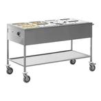 bain marie wagen GN4/1x1-200mm | 3kW | 1490x670x860(h)mm, Verzenden, Nieuw in verpakking