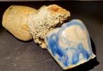(01) Chinese blauwe en witte kop met FLORELE decoratie /, Antiek en Kunst