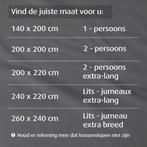 2dekans | Home by Tempur dekbedovertrek - bamboe - 240x220, Ophalen of Verzenden, Zo goed als nieuw