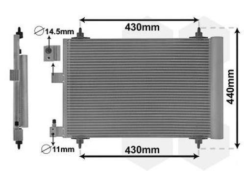 LUCHTCONDENSATOR VOOR CITROEN XSARA N0/N1/N2 1997-2000, Auto-onderdelen, Airco en Verwarming, Nieuw, Ophalen of Verzenden