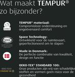 2dekans | Home by TEMPUR - Topper Hoeslaken - 180 x 200 x 9, Ophalen of Verzenden, Zo goed als nieuw, Wit