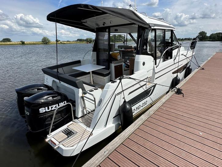 Jeanneau Merry Fisher 895 Offshore Bj22 met 2x Suzuki 150APX, Watersport en Boten, Motorboten en Motorjachten, Snelvarend, Buitenboordmotor