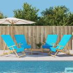 vidaXL Strandhanddoeken 4 st 400 g/m² 60x135 cm stof, Huis en Inrichting, Badkamer | Badtextiel en Accessoires, Verzenden, Nieuw