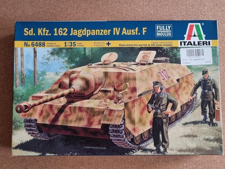 Italeri 6488 Sd.Kfz. 162 Jagdpanzer IV Ausf. F 1:35, Hobby en Vrije tijd, Modelbouw | Auto's en Voertuigen, Italeri, Verzenden