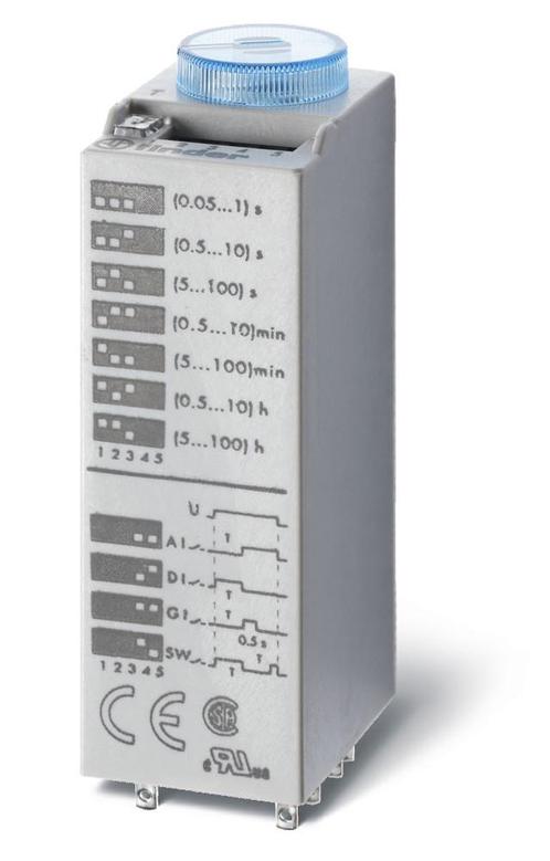 Finder Multifunctionele Timer Relais 24V AC/DC Dubbele, Doe-het-zelf en Verbouw, Elektra en Kabels, Overige typen, Nieuw, Verzenden
