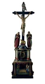 Barok Crucifix - Hout - 1750-1800 - Kruisbeeld Jezus Altaar, Antiek en Kunst