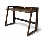 Bureau Fleur (inklapbaar) mango walnut - black en naturel, Verzenden, Nieuw, Bureau