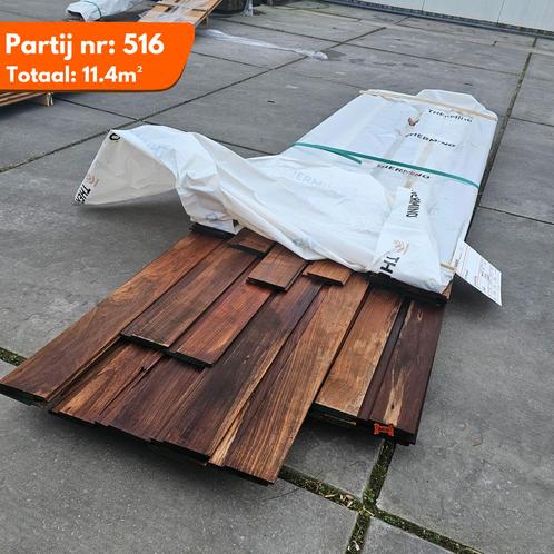 Thermo Fraké Channelsiding 2450-3350x141x20mm, Tuin en Terras, Overige Tuin en Terras, Ophalen of Verzenden