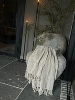 Sober shabby opengewerkt plaid Old white 150 cm, Huis en Inrichting, Woonaccessoires | Overige, Ophalen of Verzenden, Nieuw