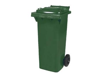 2-wiel kunststof afvalcontainer - 80 liter - groen