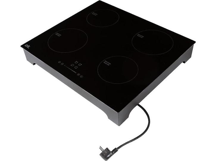 Ok - Inductie Kookplaat - Zwart, Witgoed en Apparatuur, Kookplaten, Inductie, Nieuw, 4 kookzones, Verzenden