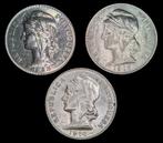 Portugal. Republic. 50 centavos 1913/1916 Silver 3 coins, Postzegels en Munten