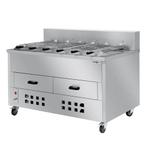 GGM Gastro | Houtskoolgrill - 1400mm - met 6 spiesen |, Verzenden, Nieuw, GGM Gastro