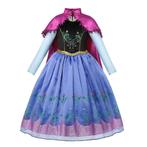 Prinsessenjurk - Prinses Anna jurk met cape, Kinderen en Baby's, Carnavalskleding en Verkleedspullen, Nieuw, Ophalen of Verzenden