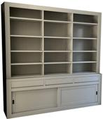 Boekenkast Design XXXL zijdegrijs 260 x 260cm, Huis en Inrichting, Ophalen of Verzenden, Nieuw