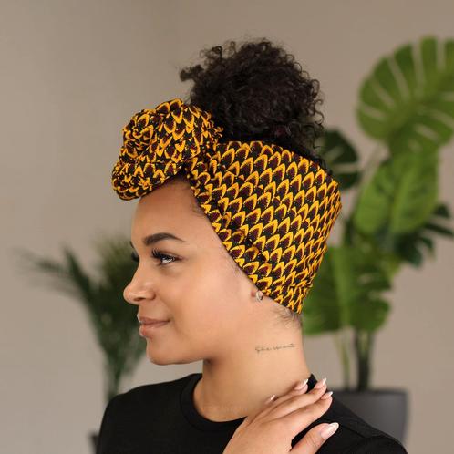 Afrikaanse hoofddoek / Vlisco headwrap - Bronze banga nut, Kleding | Dames, Hoeden en Petten, Nieuw, Ophalen of Verzenden