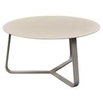 Pula lounge tuintafel 75xH40 cm rond natural sand, Ophalen of Verzenden, Nieuw, Aluminium