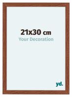 Fotolijst 21x30 cm - Walnoot - MDF - Como, Huis en Inrichting, Woonaccessoires | Lijsten, Verzenden, Nieuw